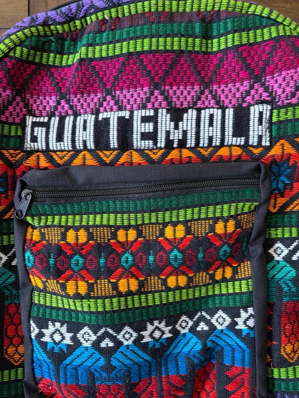 Guatemala Patterned Multicolor Backpack - Picture 3 of 6